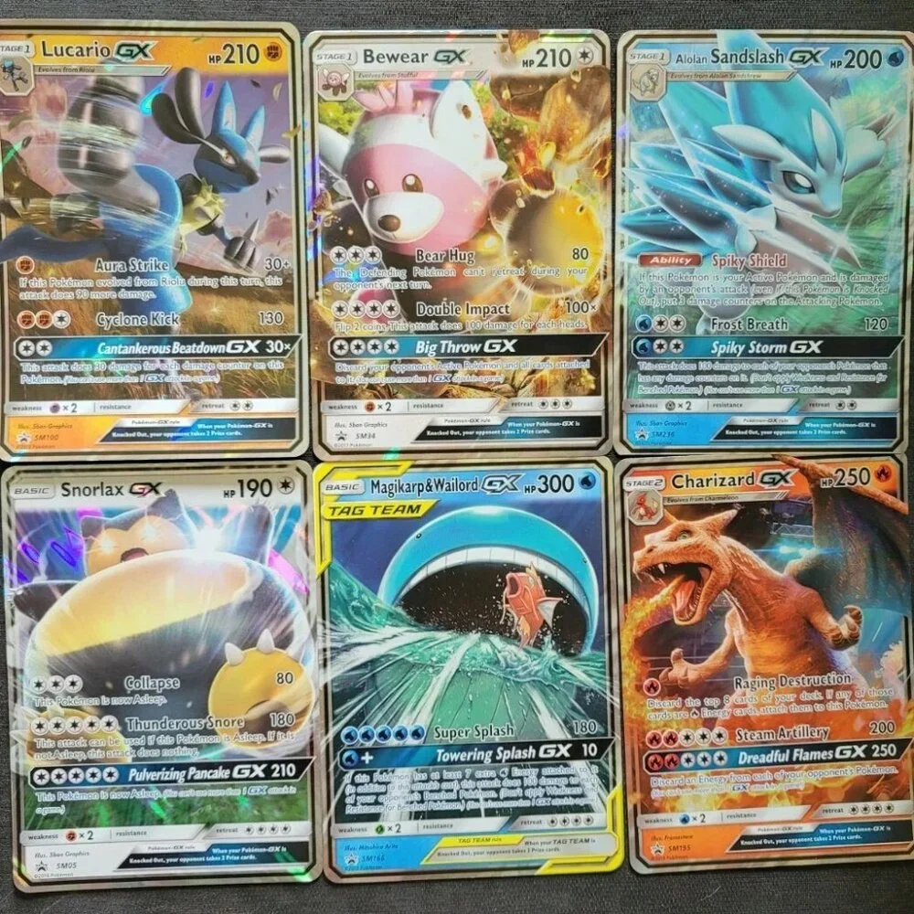 Pokemon Card Lot Holo Large and Regular Sized Cards lot of 34 - Picture 3 of 10